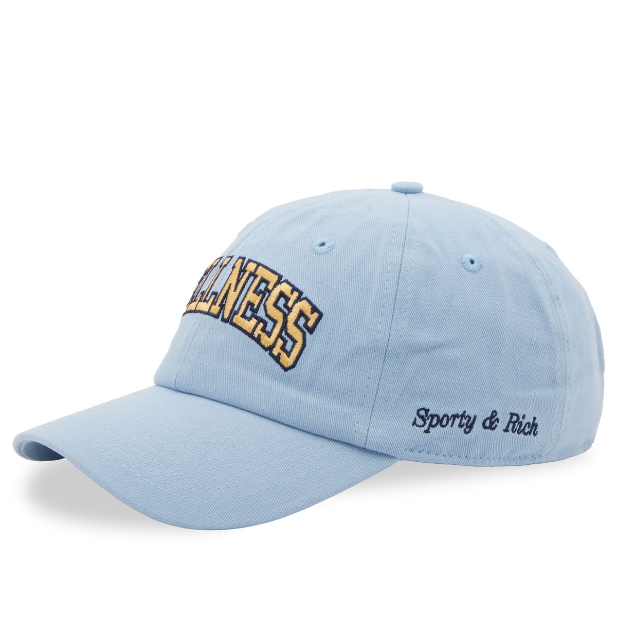 Sporty&Rich｜ (Wellness Ivy Hat China - Blue/Almond/Navy Sporty & Rich Men's Wellness Ivy Cap in China Blue/Almond