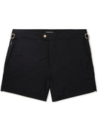 TOM FORD - Slim-Fit Mid-Length Swim Shorts - Black