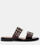 Ganni Faux leather sandals