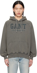 GANT 240 MULBERRY STREET Black Pilling Hoodie