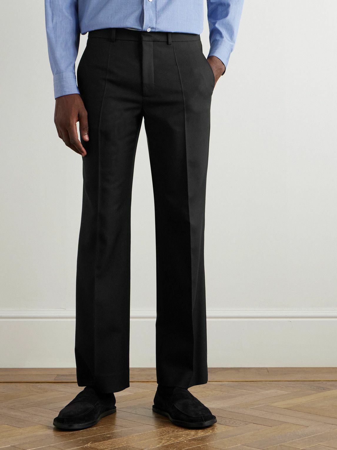 The Row - Straight-Leg Wool-Twill Suit Trousers - Black The Row