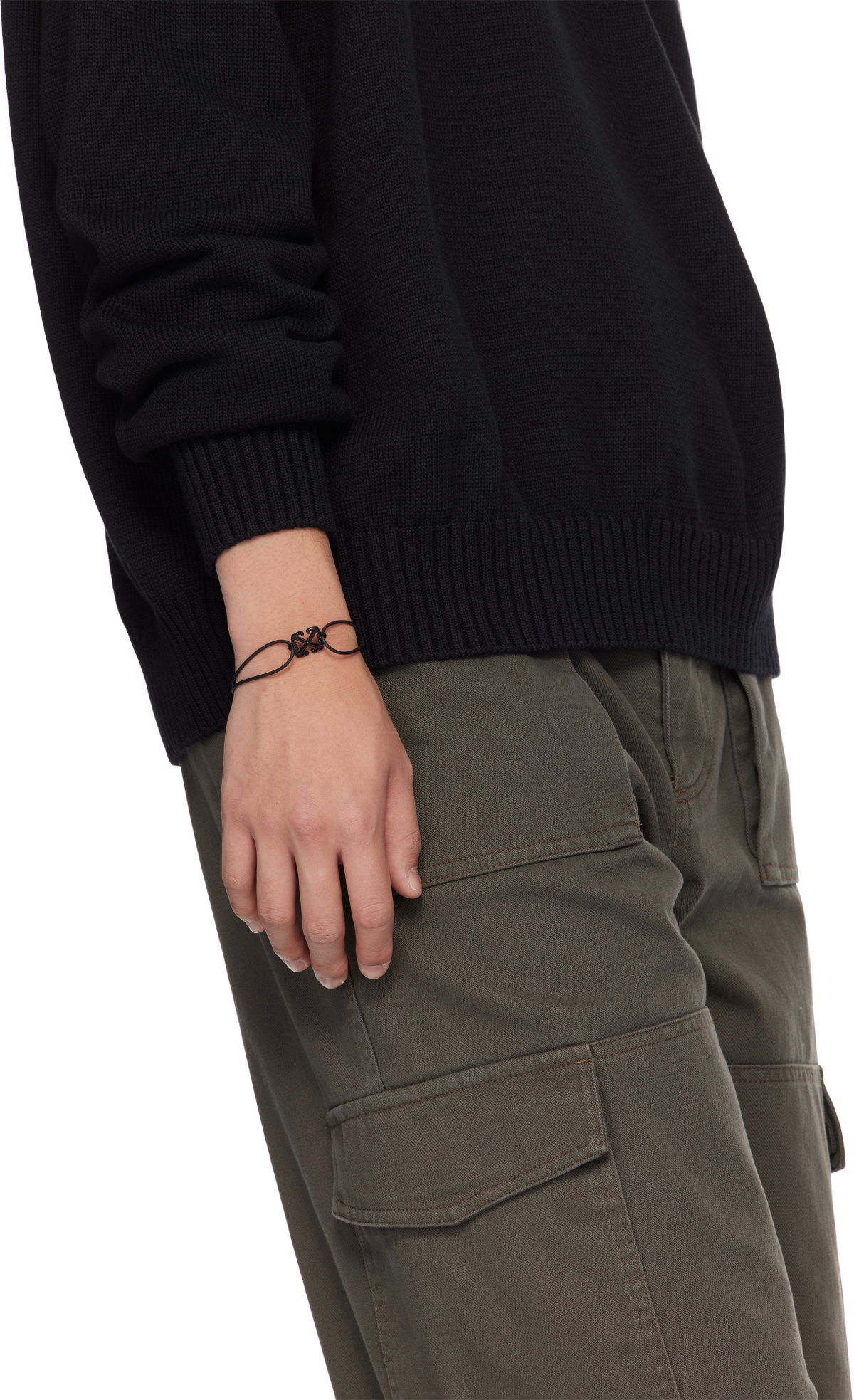 Off-White Black Arrow Rubber Bracelet
