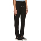 Giorgio Armani Black Virgin Wool Drawstring Trousers