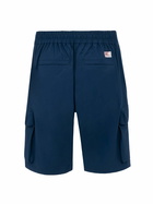 MC2 Saint Barth Navy Blue Technic Fabric Bermuda Shorts Deck