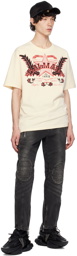 Balmain Beige Western T-Shirt