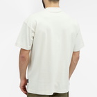 Palm Angels Men's Neck Logo T-Shirt in Off White