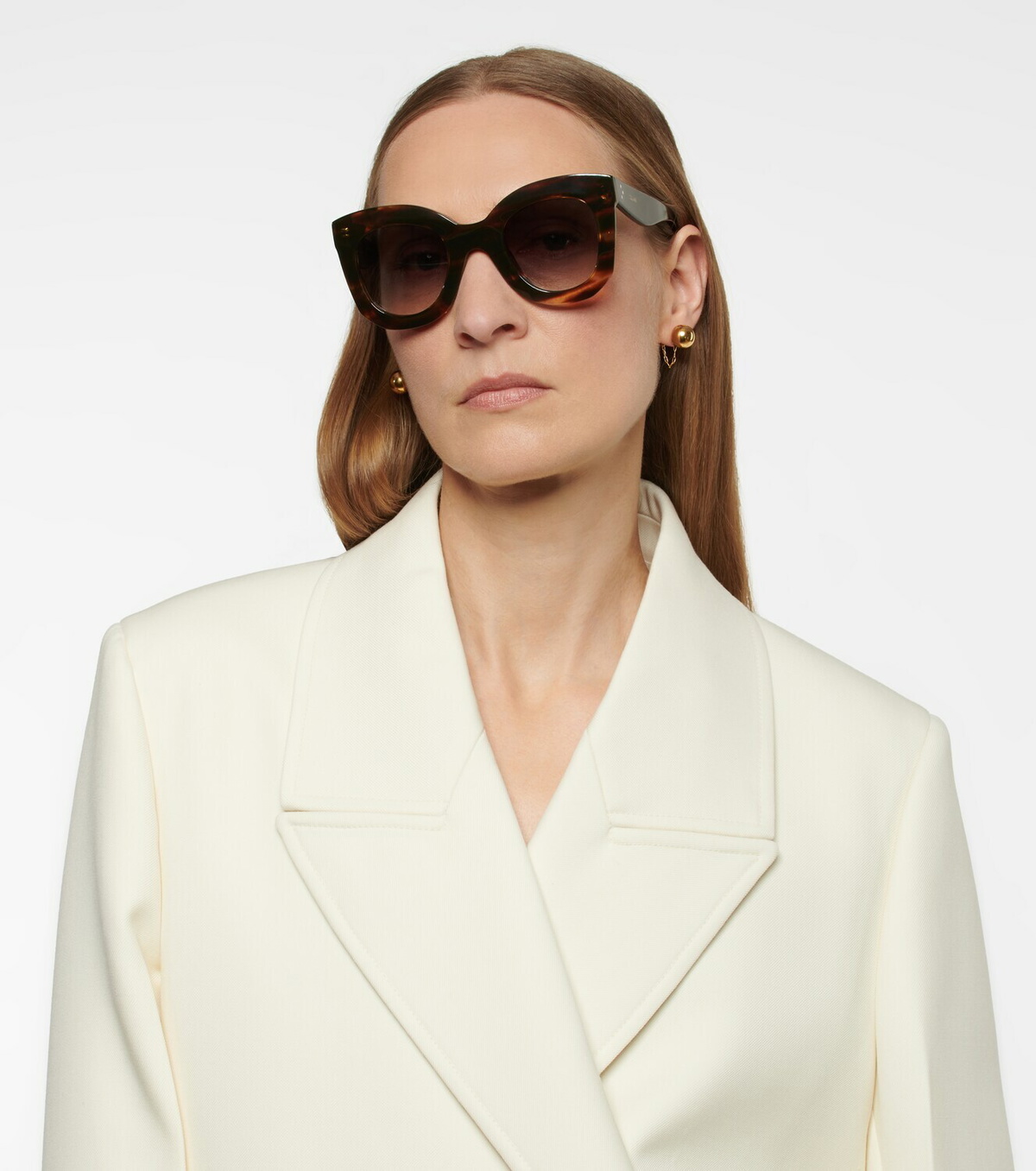 Celine Eyewear Tortoiseshell cateye sunglasses Celine