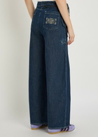 Damson Madder Augusta Ruffled Straight-leg Jeans Indigo