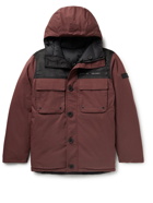 Yves Salomon - Reversible Two-Tone Cotton-Blend and Nylon Down Hooded Jacket - Burgundy