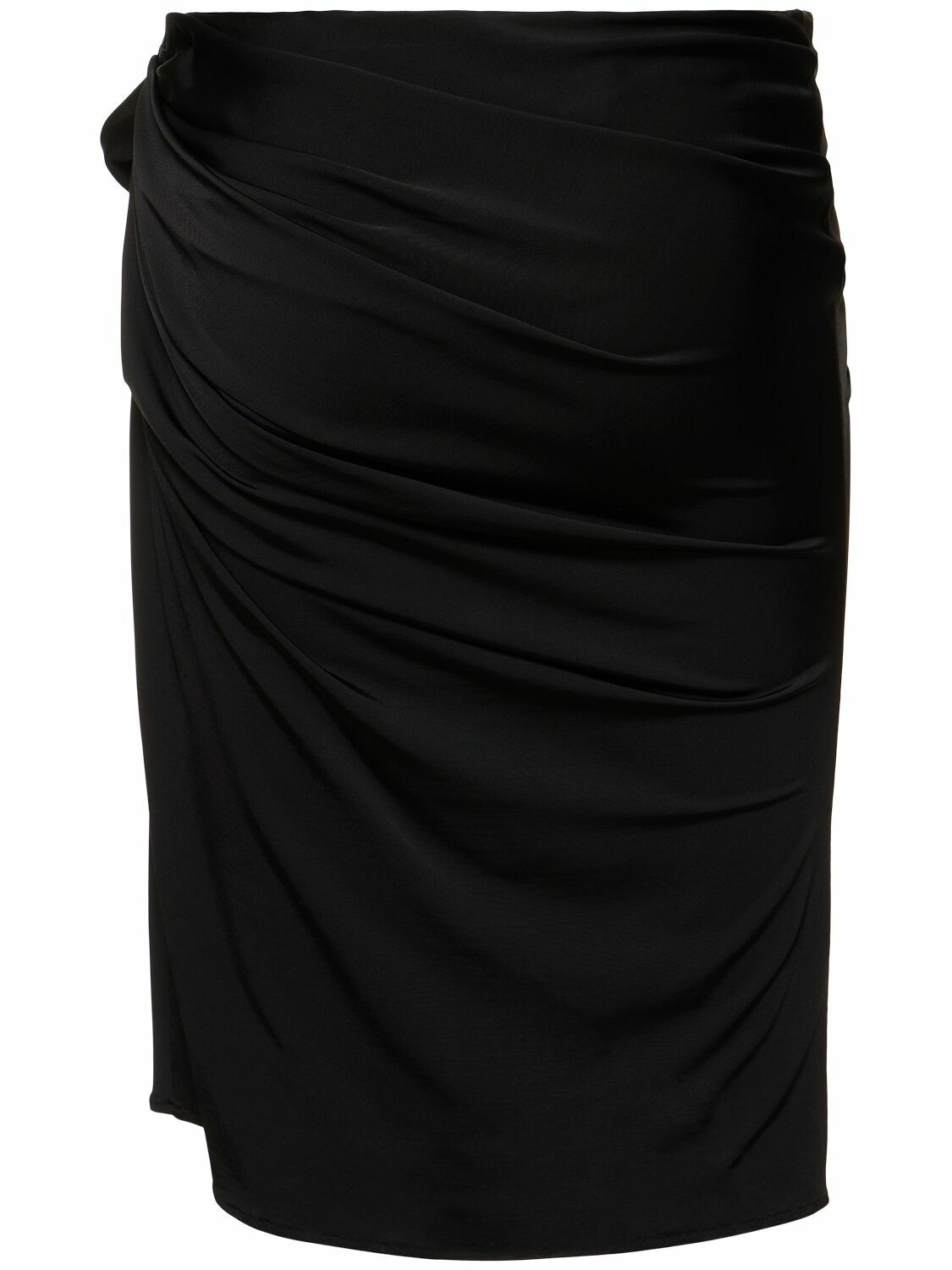 Magda Butrym Women's Draped Midi Skirt Black