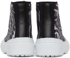 Fendi Black & Transparent FF Vertigo 'Fendi Force' High-Top Sneakers