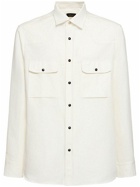 BRIONI Cotton & Linen Western Shirt