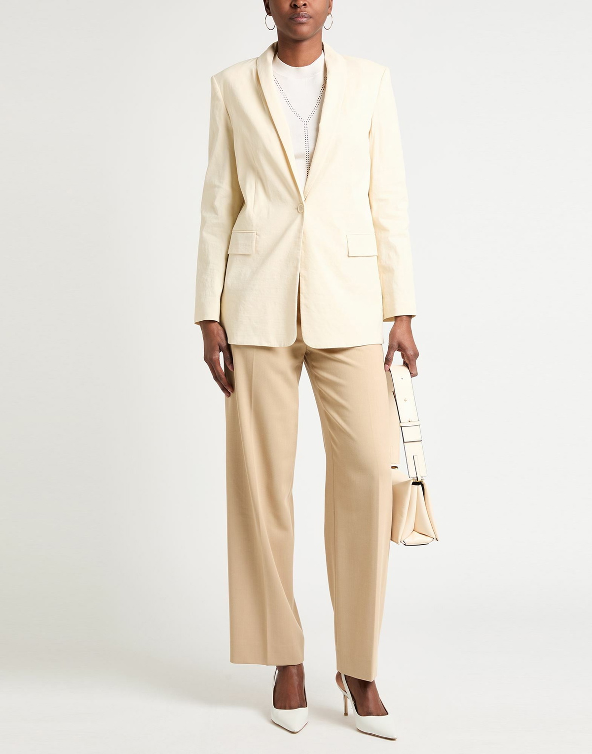 Theory Womens Blazer Pastel in Yellow