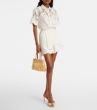 Erdem Embroidered mesh shirt