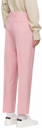 AMI Alexandre Mattiussi Pink Virgin Wool Trousers