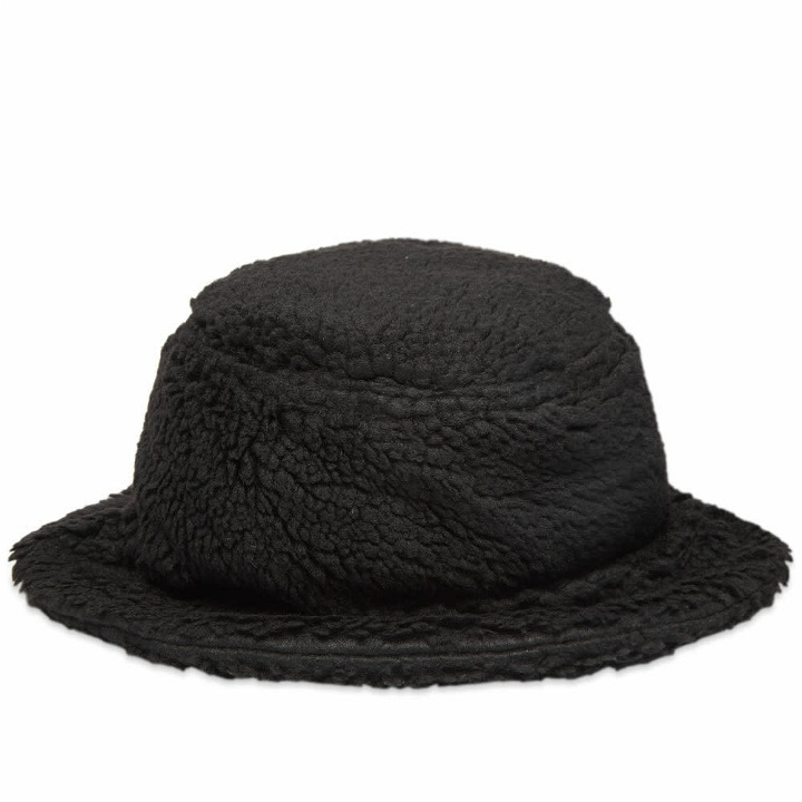 Photo: Maharishi Men's Italian Sherpa Fleece Bucket Hat in Black