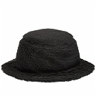 Maharishi Men's Italian Sherpa Fleece Bucket Hat in Black