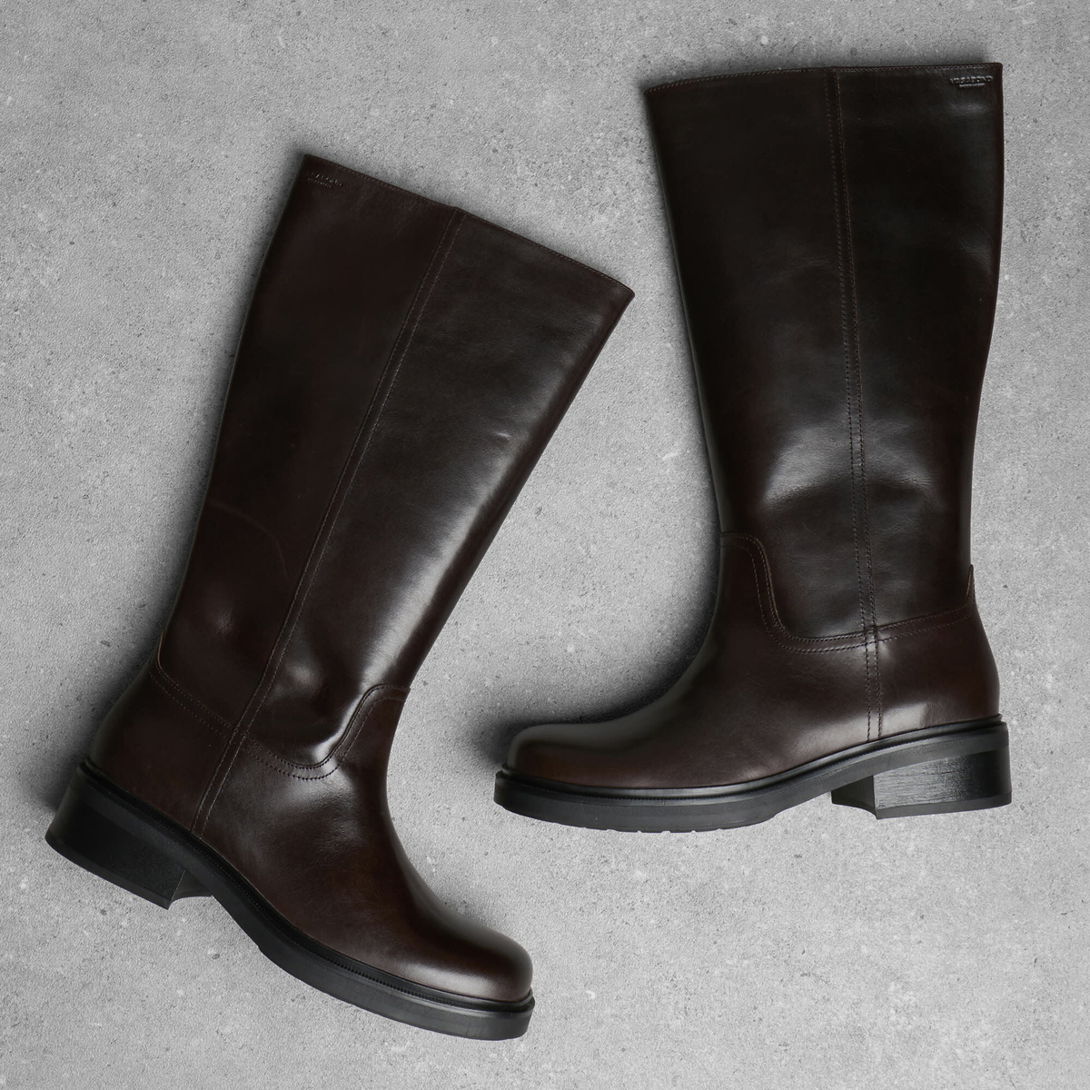 Vagabond Shoemakers Women's Vagabond Karlie Knee High Leather Boot in Chocolate