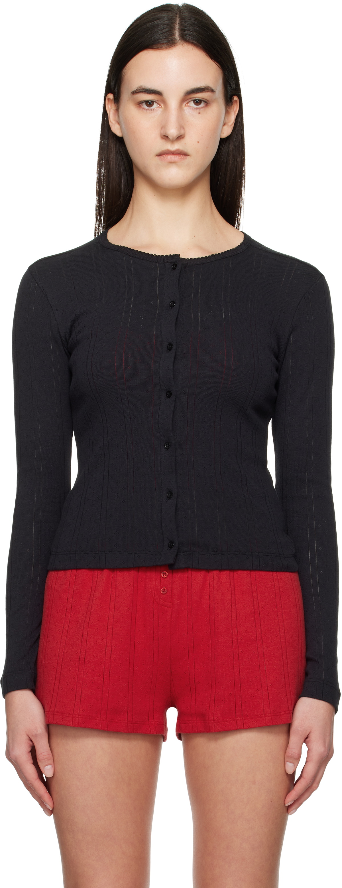 Cou Cou Black 'The Cardigan' Cardigan