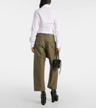 Vivienne Westwood Alien cropped cotton wide-leg pants