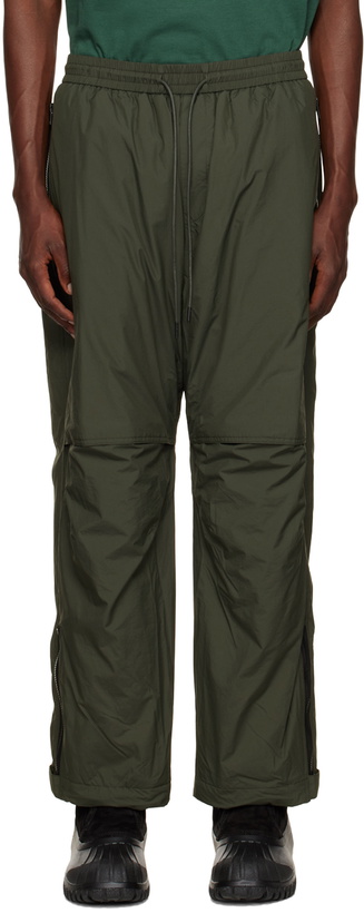 Photo: Juun.J Khaki Loose-Fit Trainer Lounge Pants