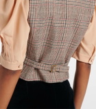 Chloé Prince of Wales wool-blend waistcoat