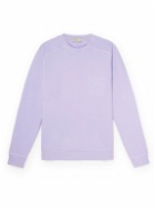 Altea - Williams Cotton-Blend Jersey Sweatshirt - Purple