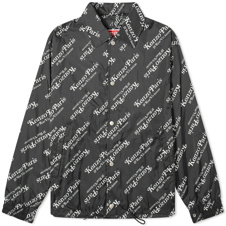 Photo: Kenzo Men's x Verdy Logo Windbreaker in Black