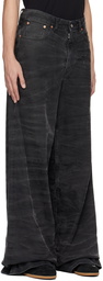 MM6 Maison Margiela Black Crease Jeans