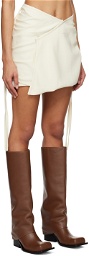 Elena Velez SSENSE Exclusive Off-White Miniskirt