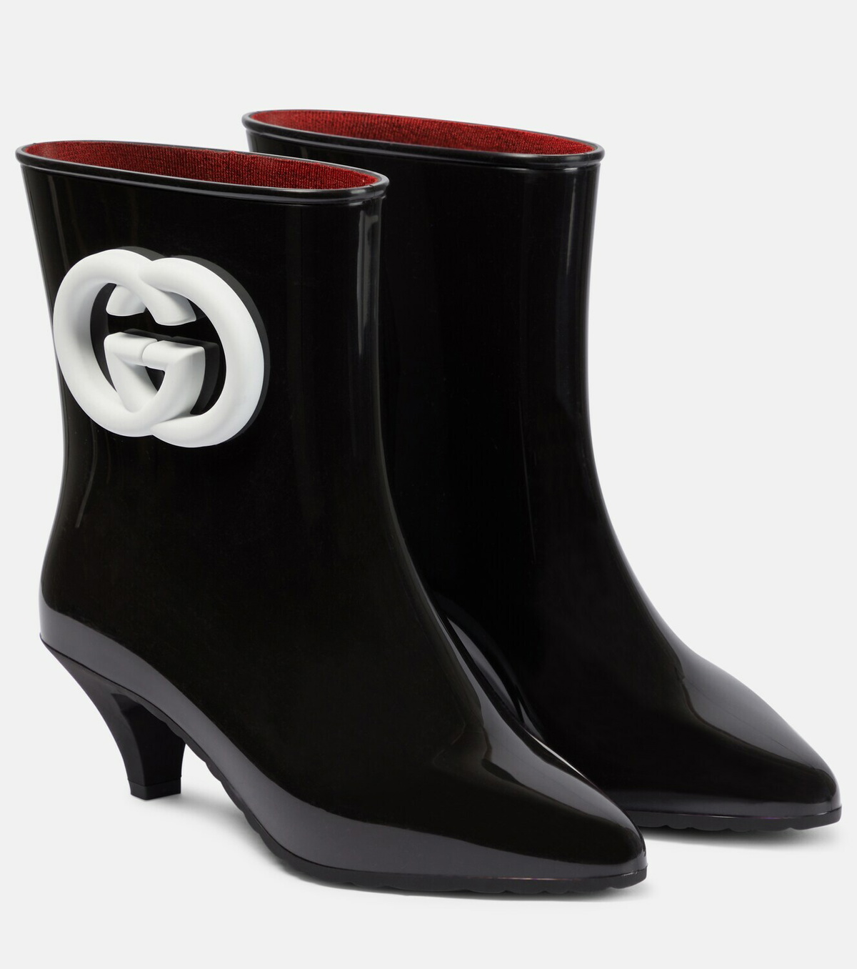 GUCCI ロゴデザイン ブーツ Gucci Logo rubber ankle boots Gucci