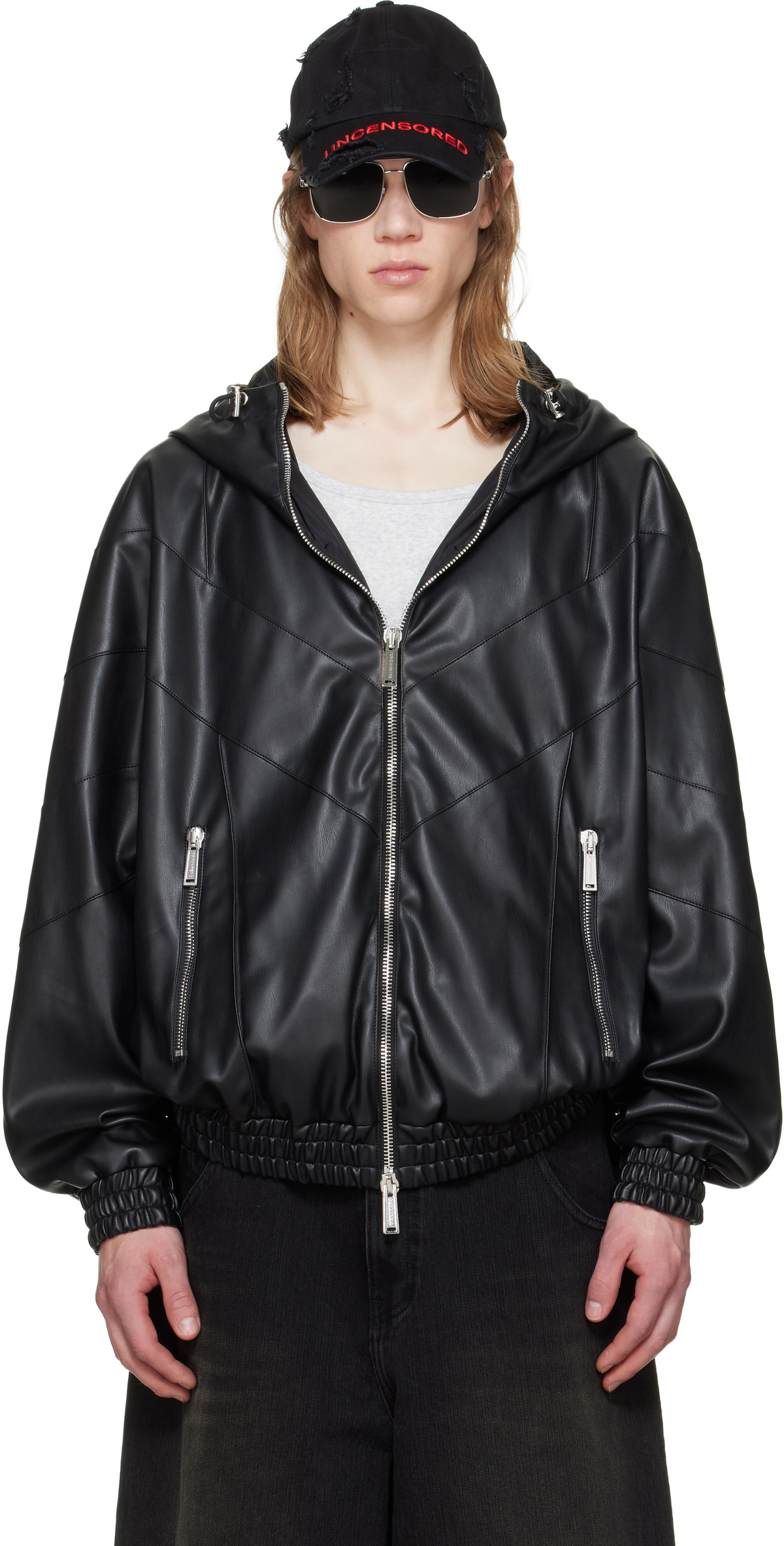 ★レア★DSQUARED2★レザー切替キルティング★パーカー★ ☆レア☆DSQUARED2☆レザー切替キルティング☆パーカー☆ 【公式通販】