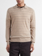 Altea - Wool and Cashmere-Blend Polo Sweater - Neutrals
