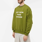 Drole de Monsieur Men's Drôle de Monsieur Not Form Paris Madame Slogan Crew Sweat in Khaki