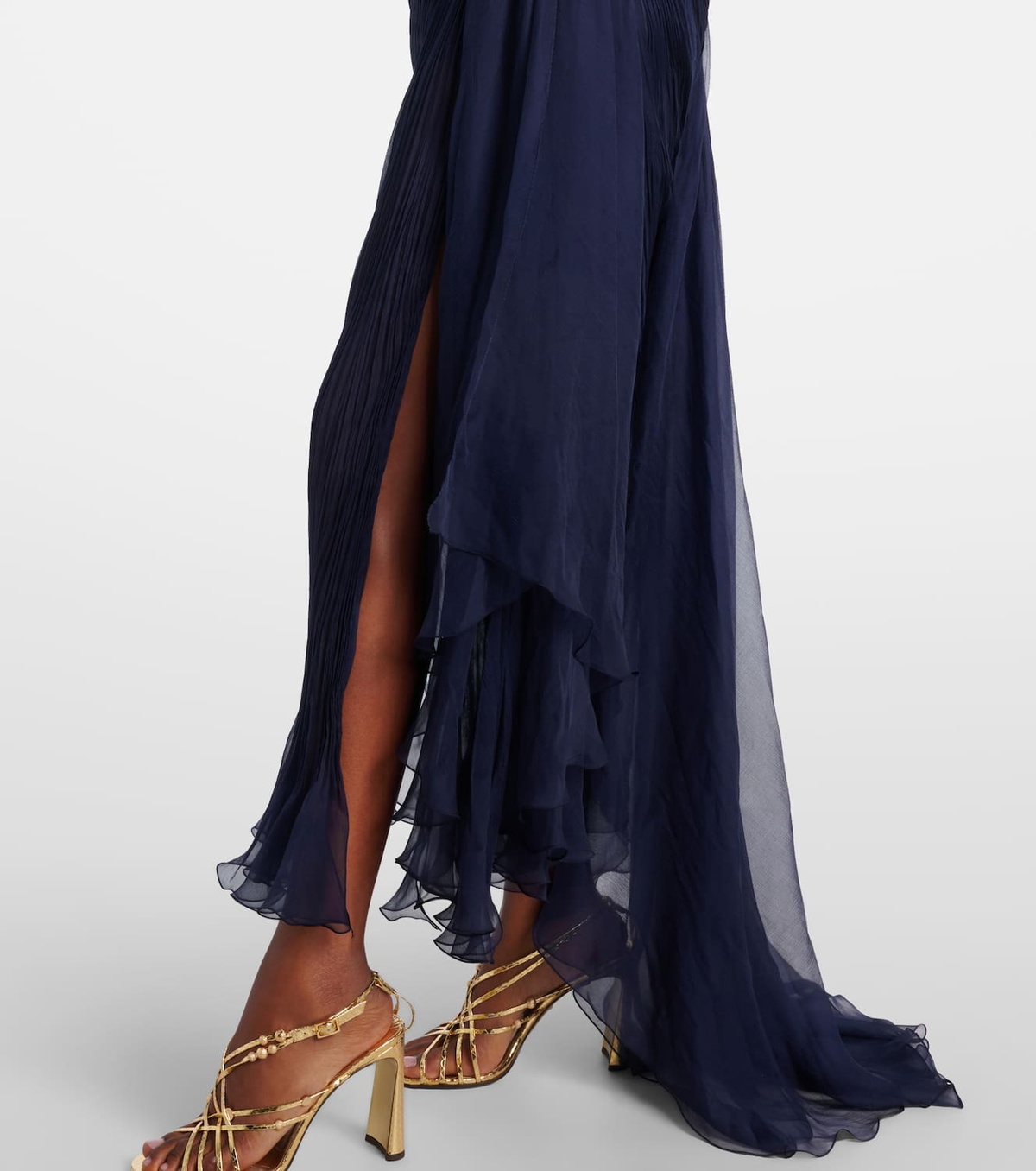 Maria Lucia Hohan Heidi ruched silk corset gown