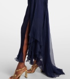 Maria Lucia Hohan Heidi ruched silk corset gown