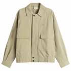 Drôle de Monsieur Men's Cotton Raglan Jacket in Kaki