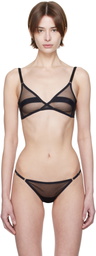 Yasmine Eslami Black Serena Soft Bra