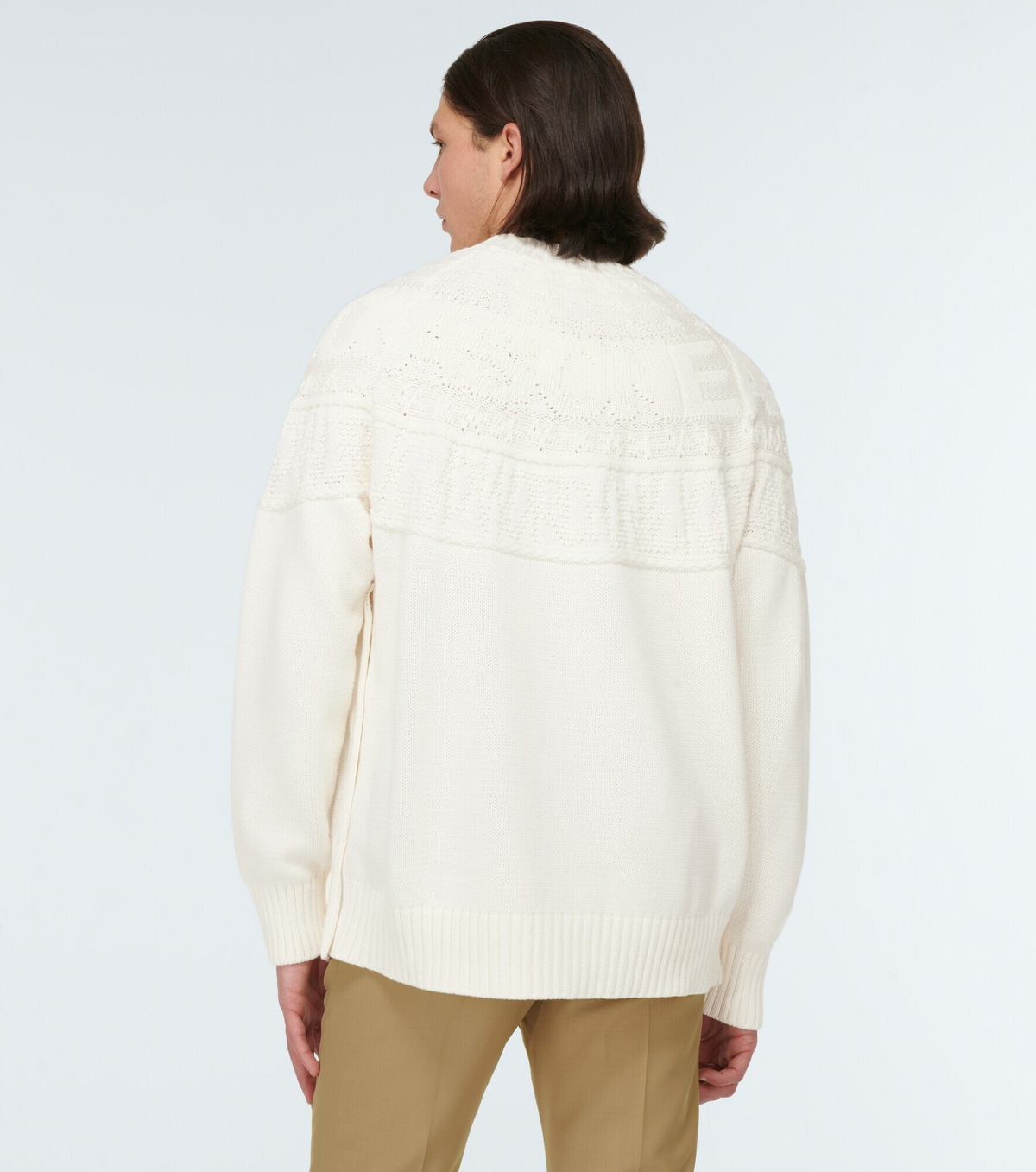 Sacai Black Cotton Sweatshirt