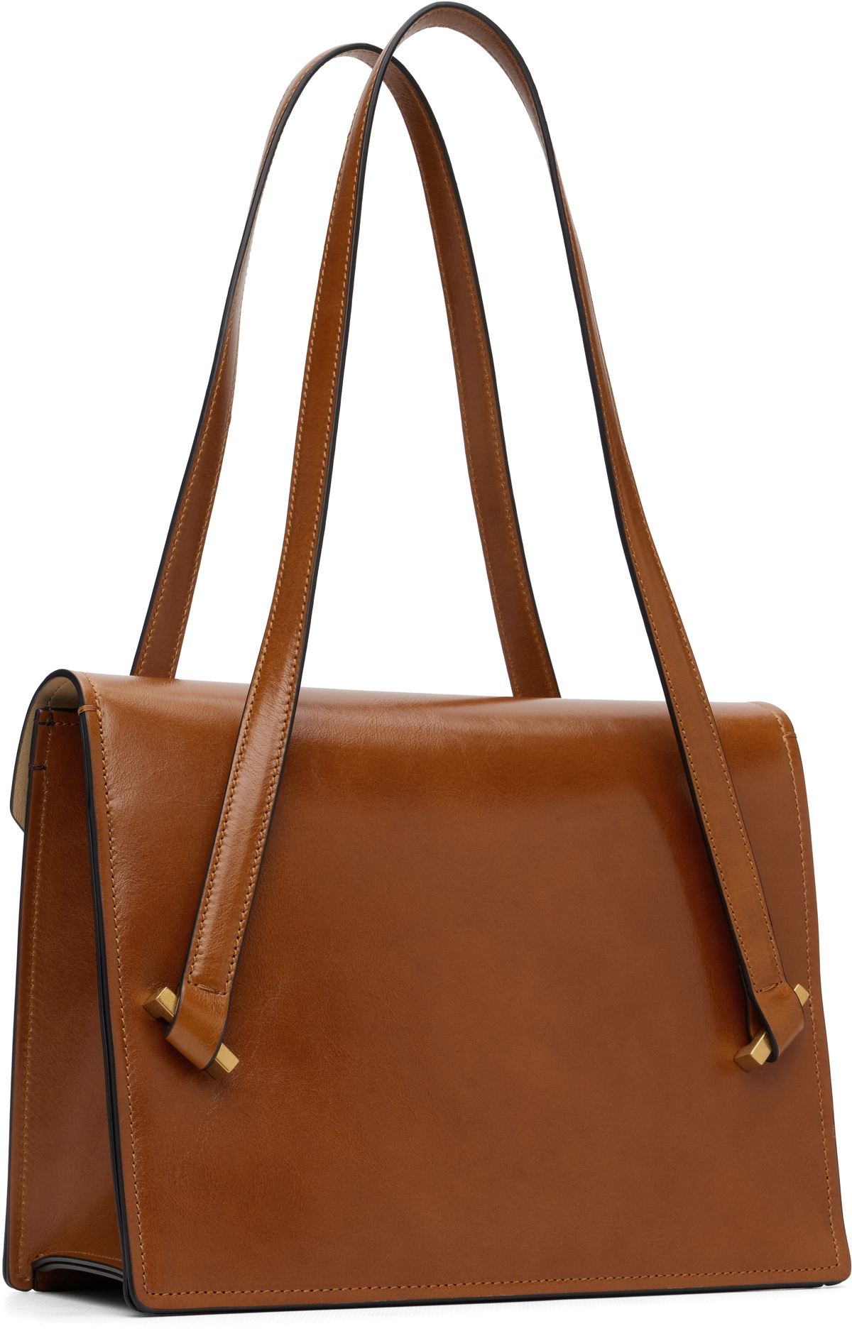 Versace Tan Severine Leather Shoulder Bag