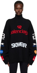 Balenciaga Black Ski Long Sleeve Turtleneck