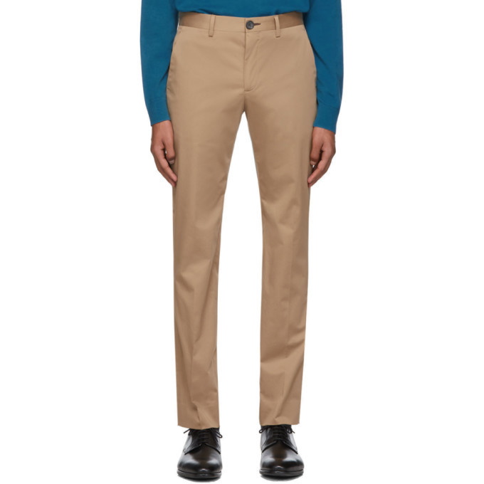 Photo: PS by Paul Smith Tan Chino Slim Trousers