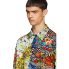 Versace Jeans Couture Black Printed Short Sleeve Shirt