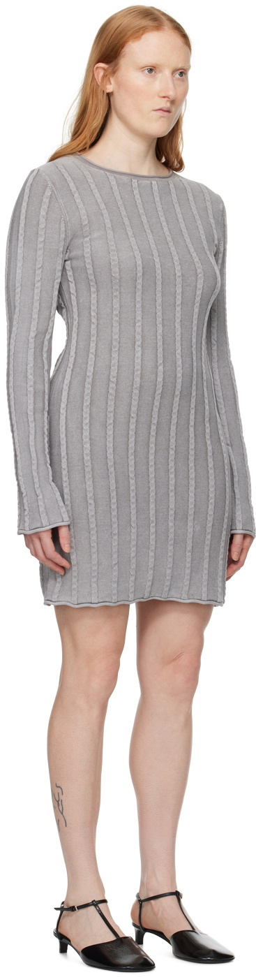 Filippa K Gray Rolled Edge Minidress