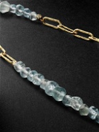 HEALERS FINE JEWELRY - Water Recycled Gold Aquamarine Chain Necklace
