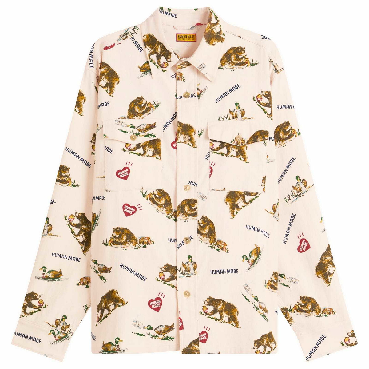 Human Made Men's Flannel Shirt in White