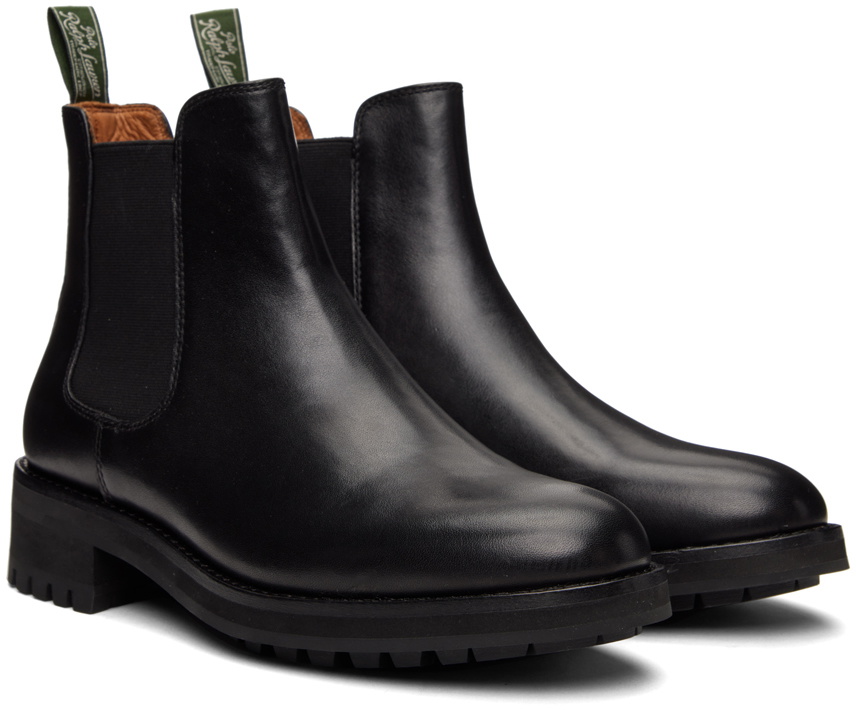 Polo Ralph Lauren Black Bryson Chelsea Boots