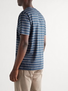 Peter Millar - Striped Stretch-Cotton Jersey T-Shirt - Blue