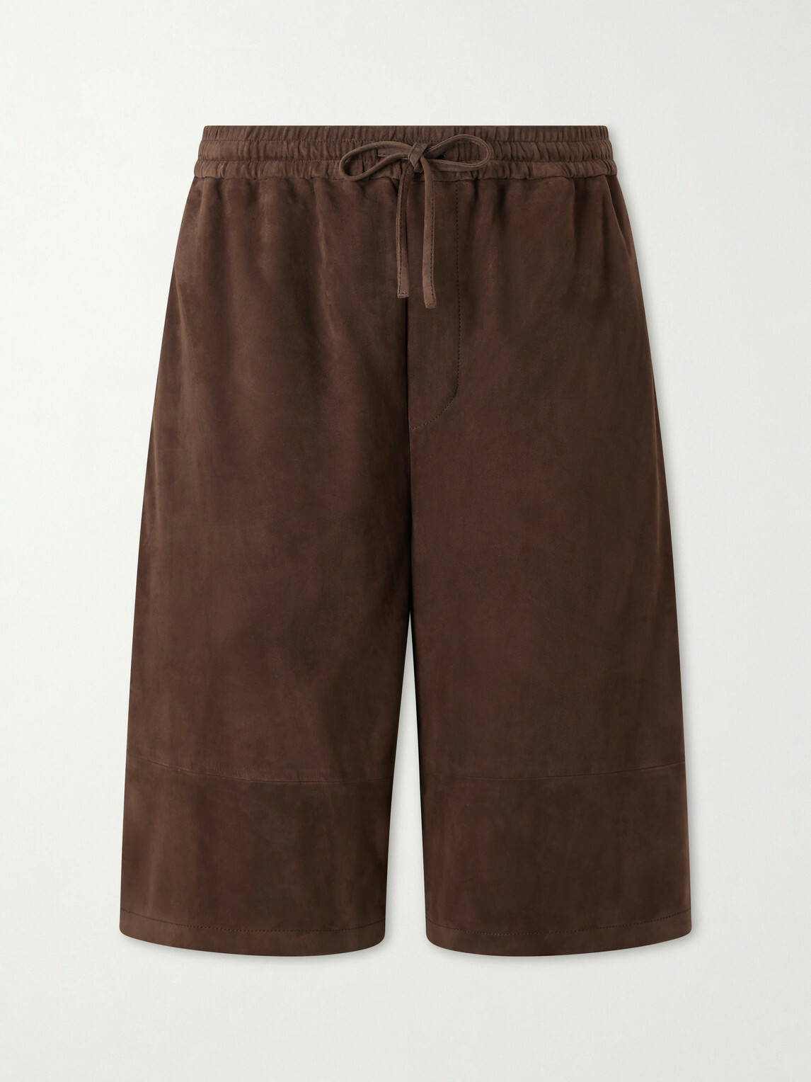 LOEWE - Paula's Ibiza Suede Casual Shorts - Brown