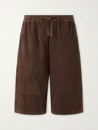 LOEWE - Paula's Ibiza Suede Casual Shorts - Brown